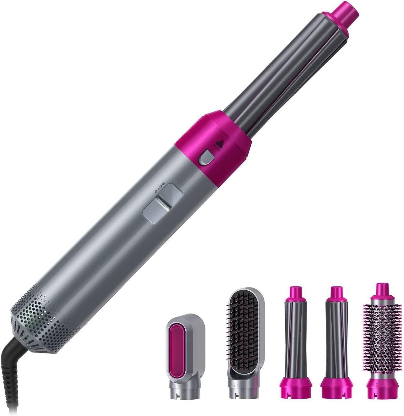 Muti-Functional 5 IN 1 Hot Air Brush Hair Dryer with Comb
