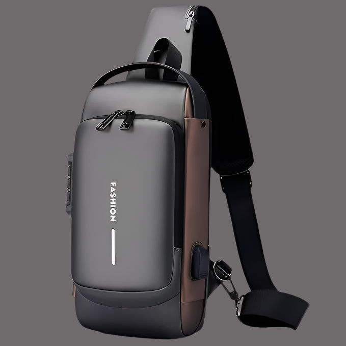 Crossbody Sling Bag for Men Women,with Waterproof and USB Charging